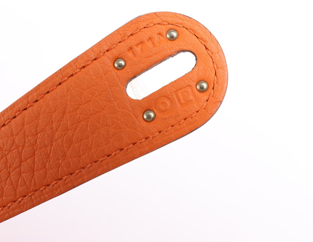 Hermès Hermes Lindy 34 Taurillon Clemence Orange Silver Metal Fittings Handbag □P:2012 Oranje