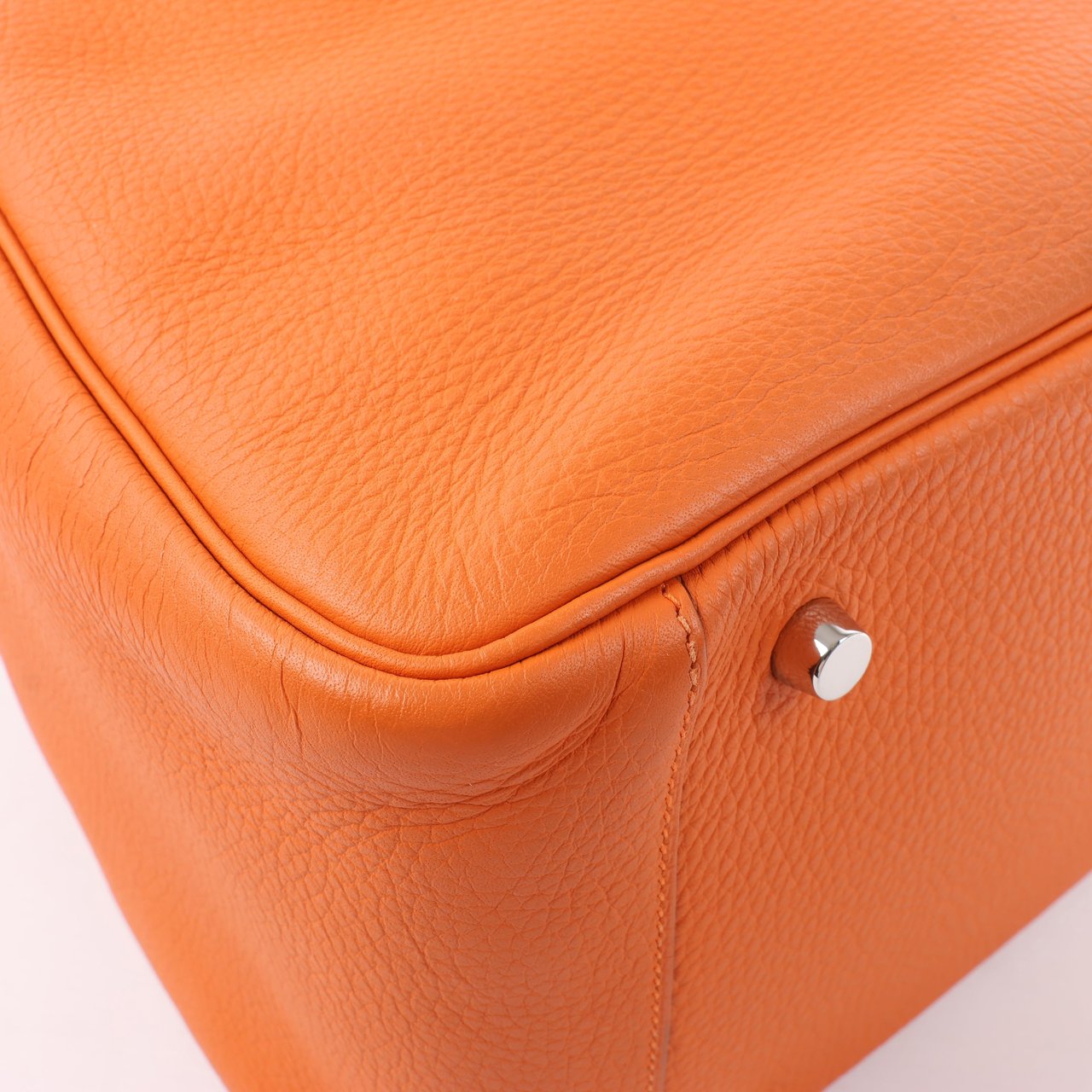 Hermès Hermes Lindy 34 Taurillon Clemence Orange Silver Metal Fittings Handbag □P:2012 Oranje