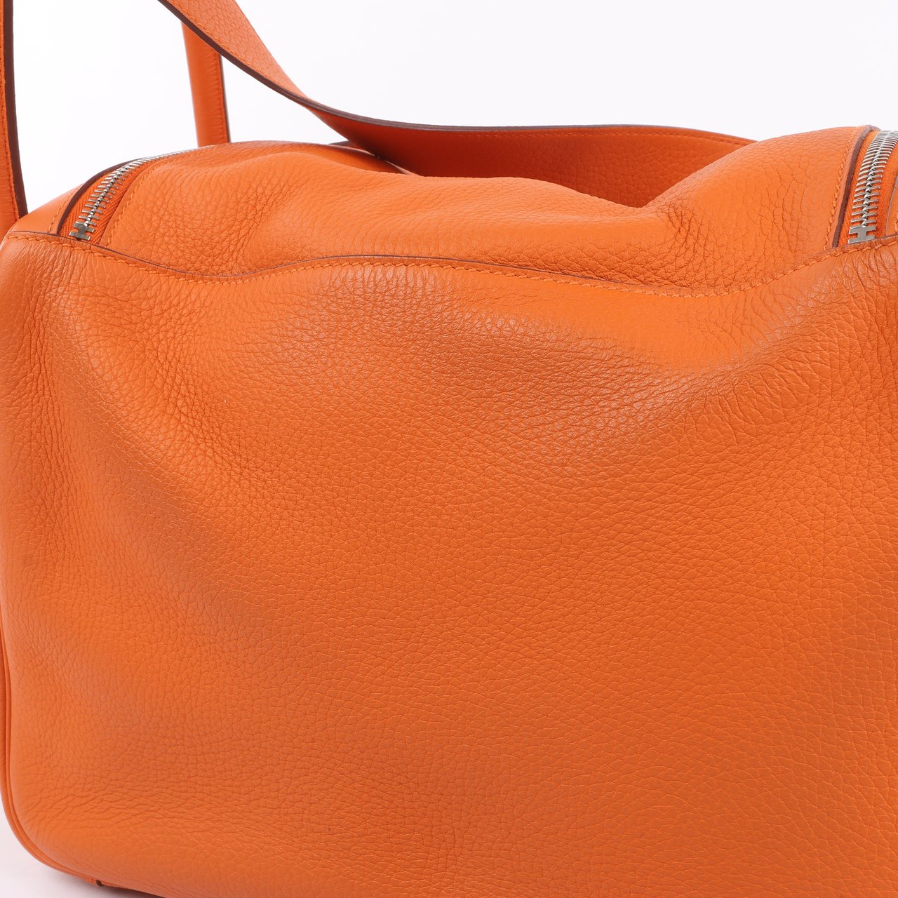 Hermès Hermes Lindy 34 Taurillon Clemence Orange Silver Metal Fittings Handbag □P:2012 Oranje