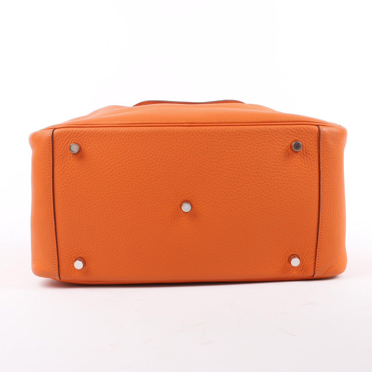 Hermès Hermes Lindy 34 Taurillon Clemence Orange Silver Metal Fittings Handbag □P:2012 Oranje