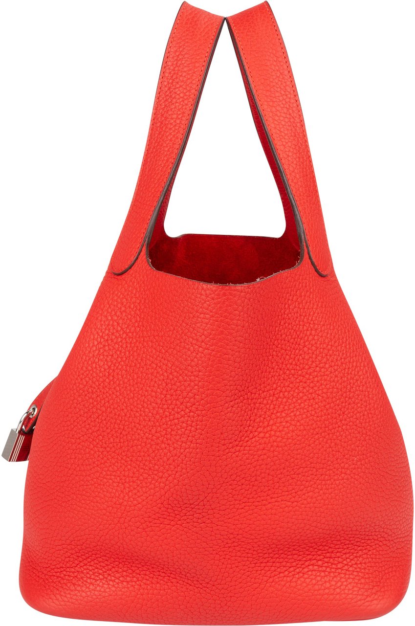 Hermès Hermès Taurillon Clemence Picotin Lock 22 (MM) Handbag Rood