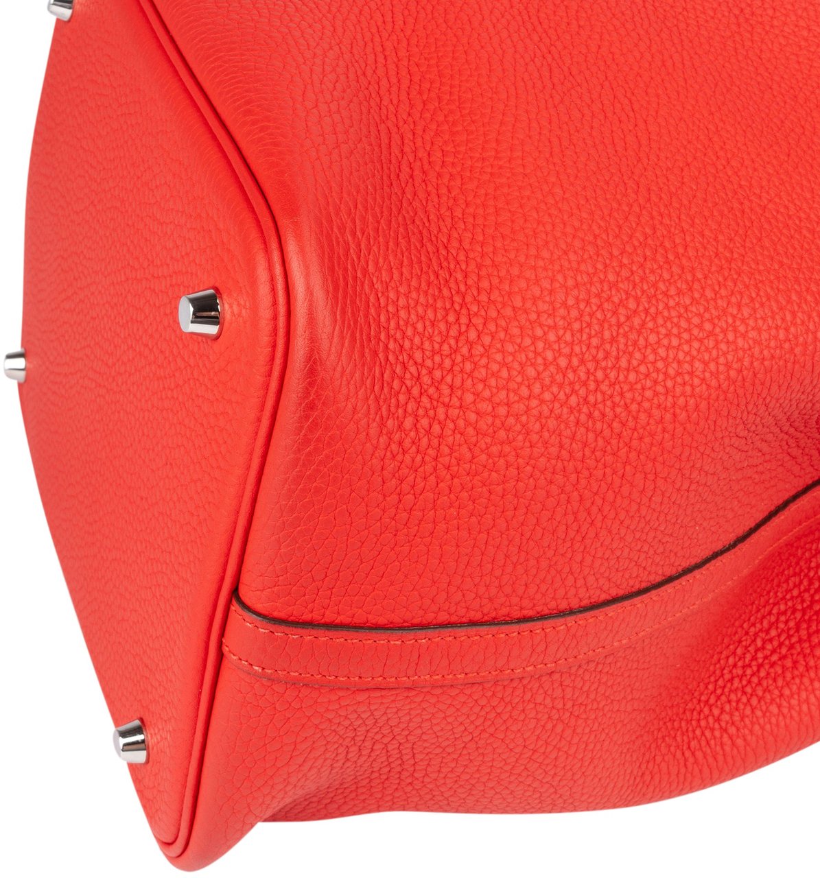 Hermès Hermès Taurillon Clemence Picotin Lock 22 (MM) Handbag Rood