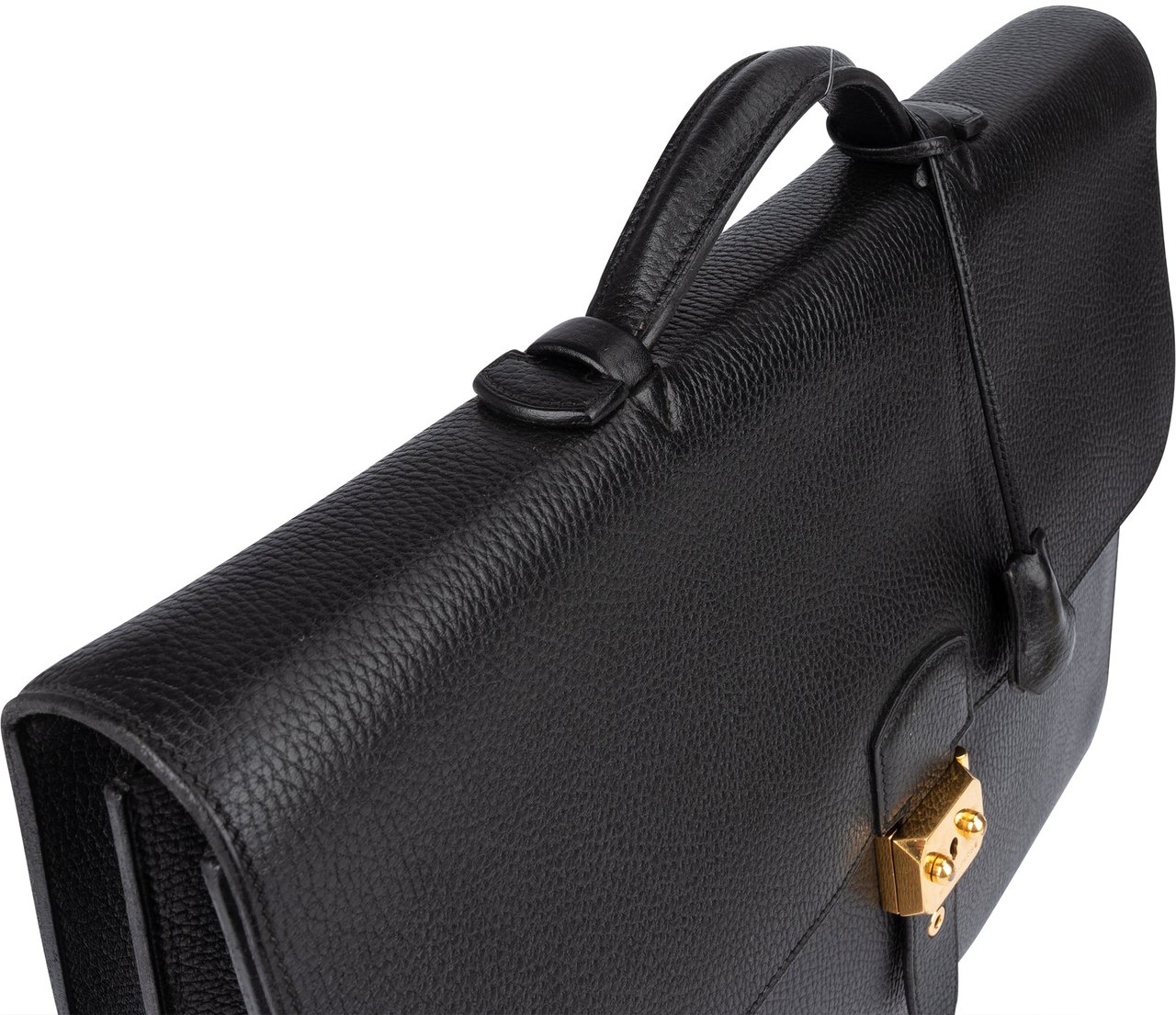 Hermès Hermès Taurillon Clémence Leather Sac à Dépêches Business Bag Zwart