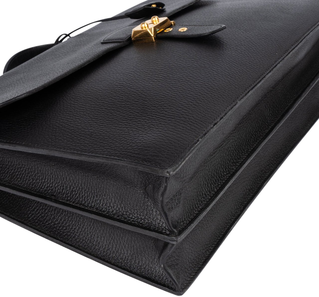 Hermès Hermès Taurillon Clémence Leather Sac à Dépêches Business Bag Zwart