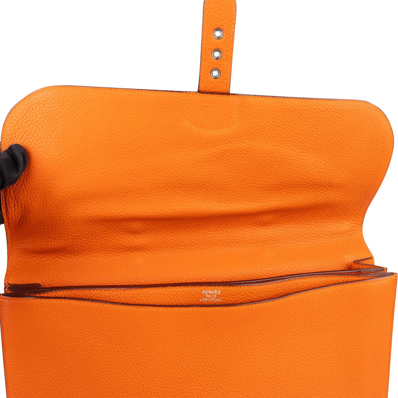 Hermès Hermès Orange Togo Leather Sac à Dépêches Business Bag Oranje