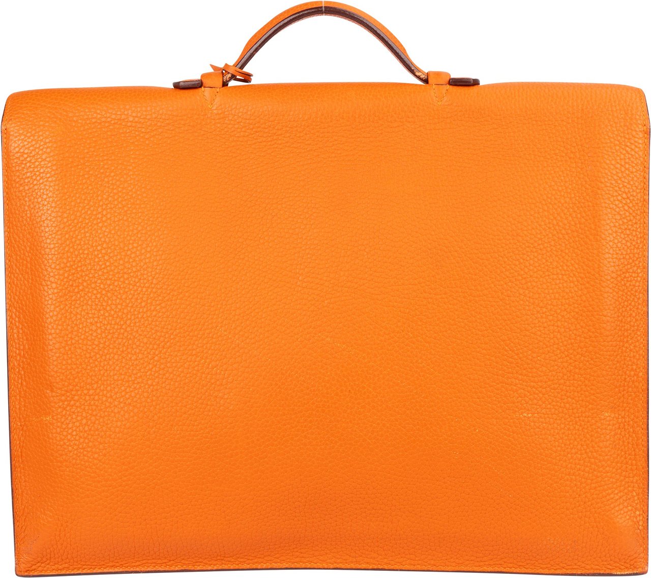 Hermès Hermès Orange Togo Leather Sac à Dépêches Business Bag Oranje
