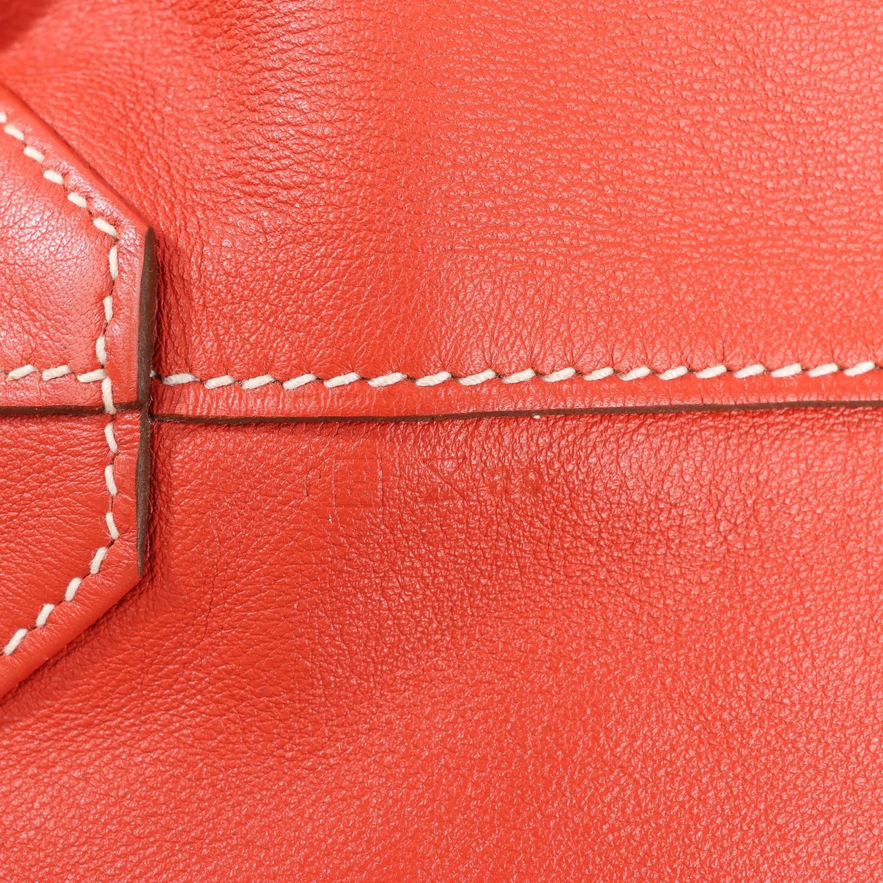 Hermès HERMES Double Sense 28  Veau Swift Shoulder Bag in Sanguine x Rose Jaipur □R: 2014 Rood