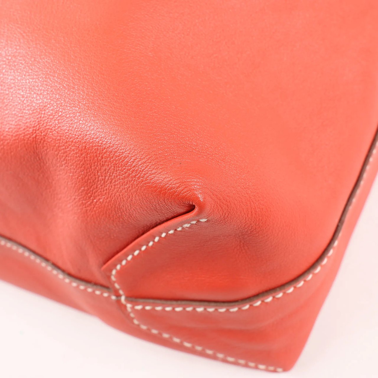 Hermès HERMES Double Sense 28  Veau Swift Shoulder Bag in Sanguine x Rose Jaipur □R: 2014 Rood