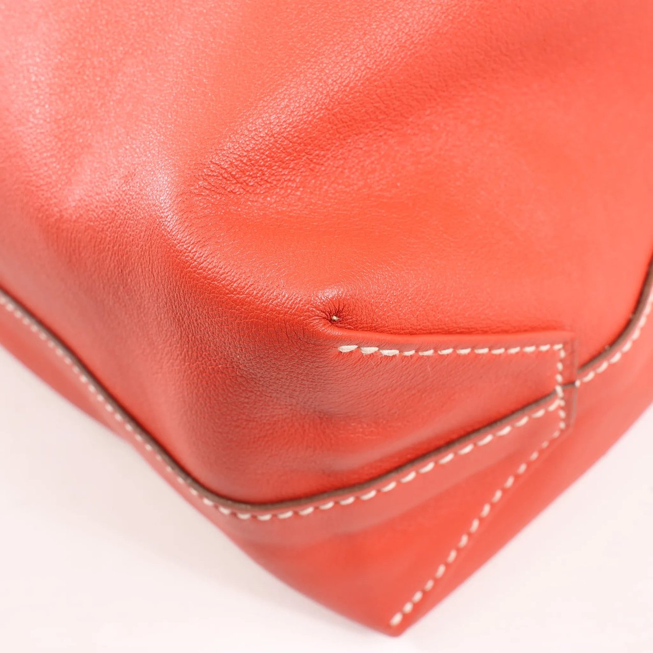 Hermès HERMES Double Sense 28  Veau Swift Shoulder Bag in Sanguine x Rose Jaipur □R: 2014 Rood