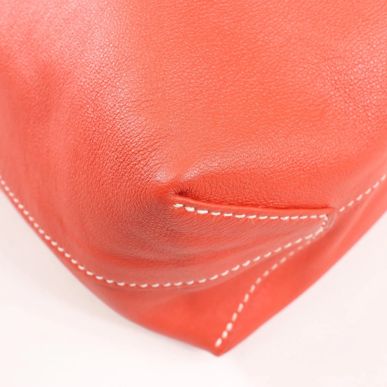 Hermès HERMES Double Sense 28  Veau Swift Shoulder Bag in Sanguine x Rose Jaipur □R: 2014 Rood