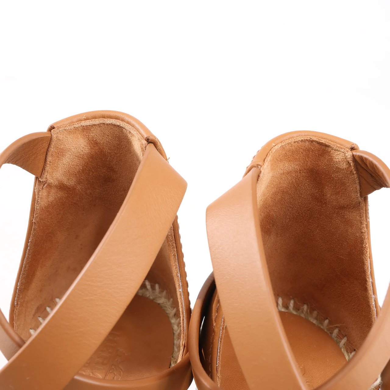 Hermès Hermès Kelly Tivoli Denim Wedge Sole Espadrilles Sandals in Light Blue, Size 37 EU Divers