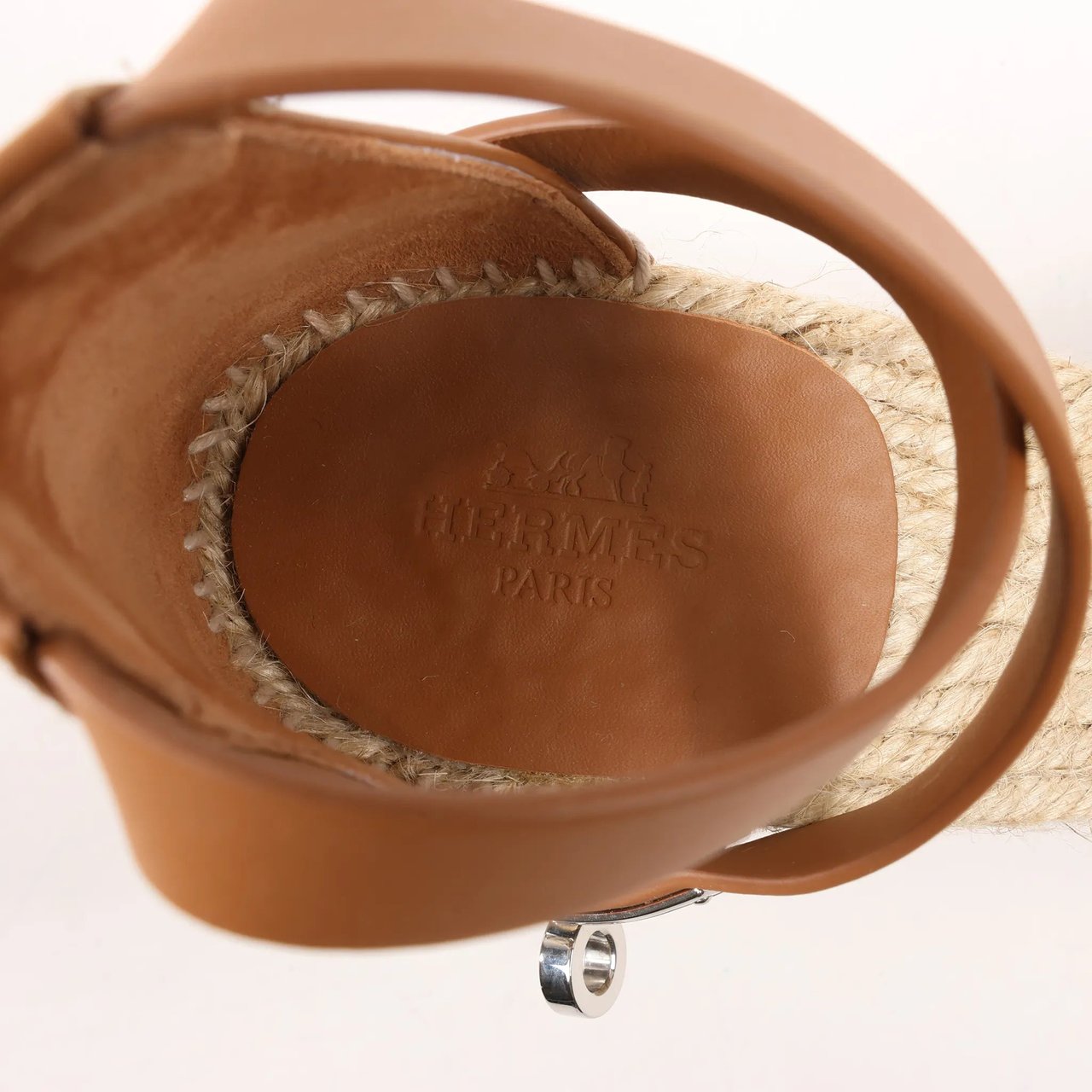 Hermès Hermès Kelly Tivoli Denim Wedge Sole Espadrilles Sandals in Light Blue, Size 37 EU Divers