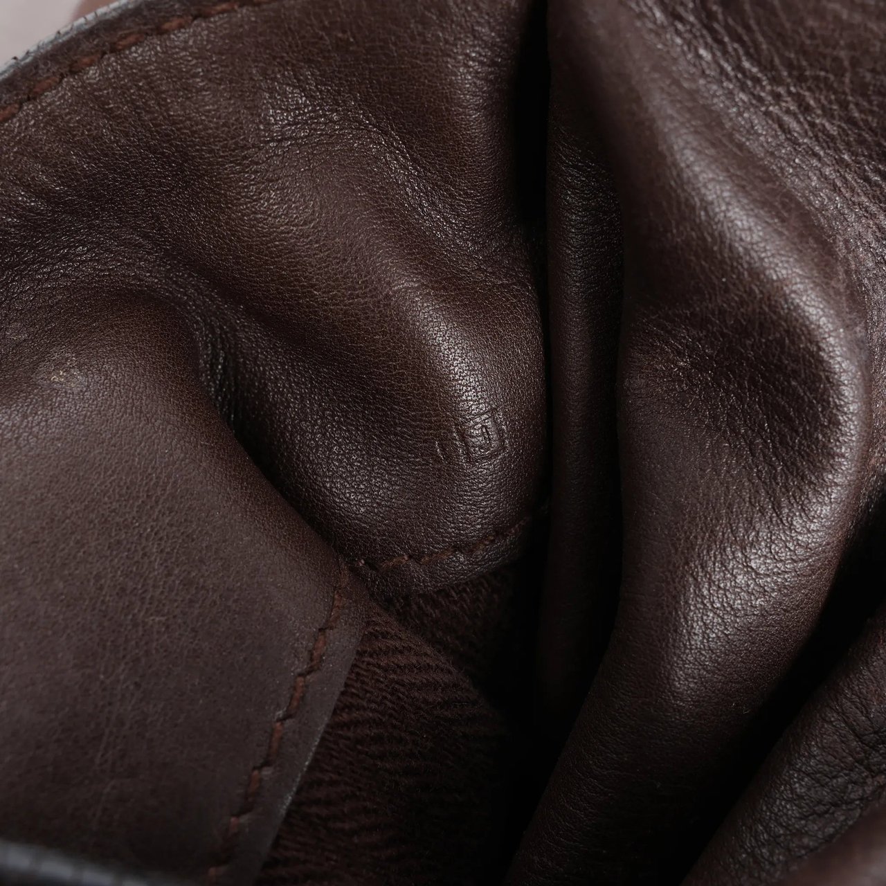 Hermès Hermes Caravan Horizontal PM Veau Derma Chocolat Silver Metal Fittings 2Way Handbag Bruin