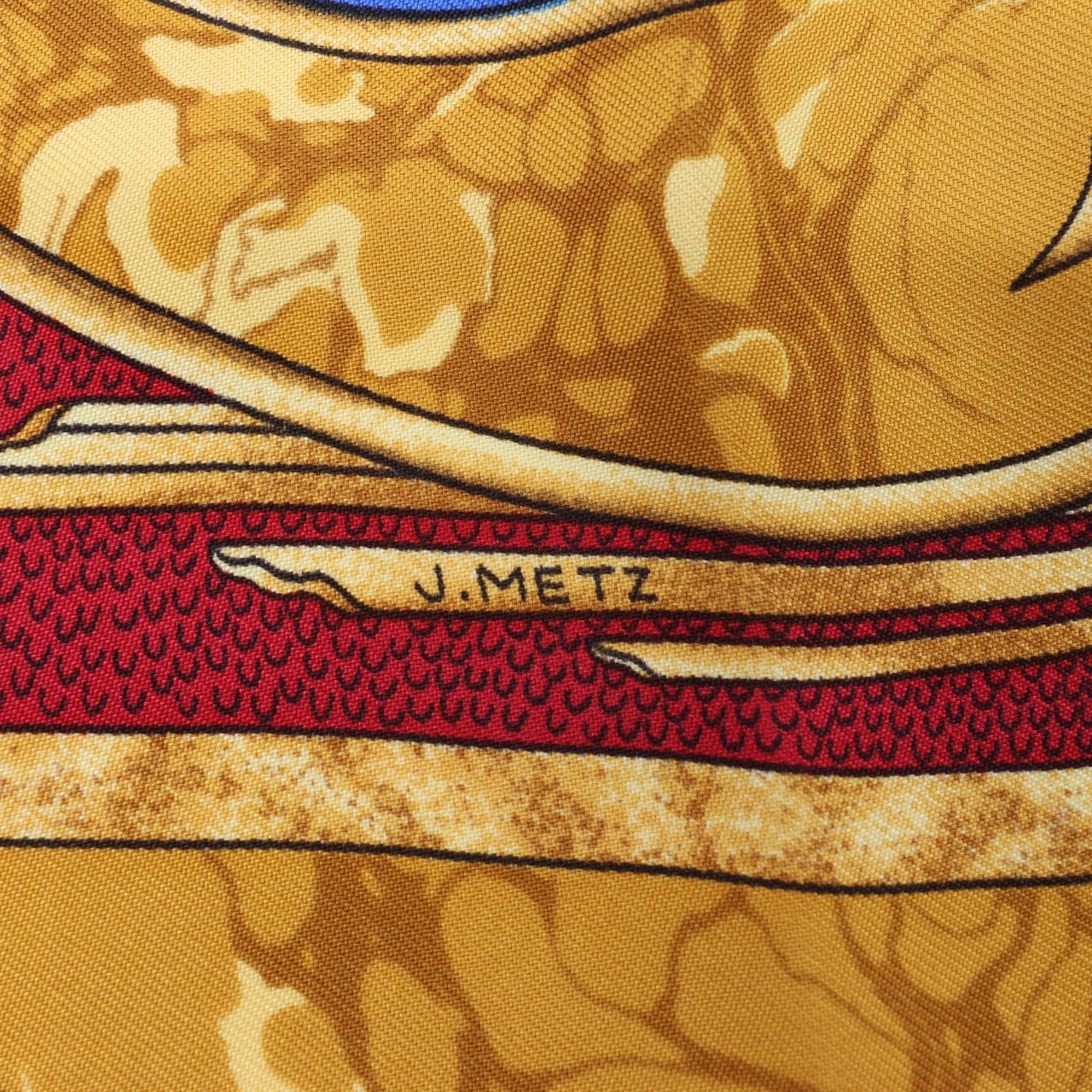 Hermès Hermès Carré 90 "CARPE DIEM" 100% Silk Scarf in Red Rood