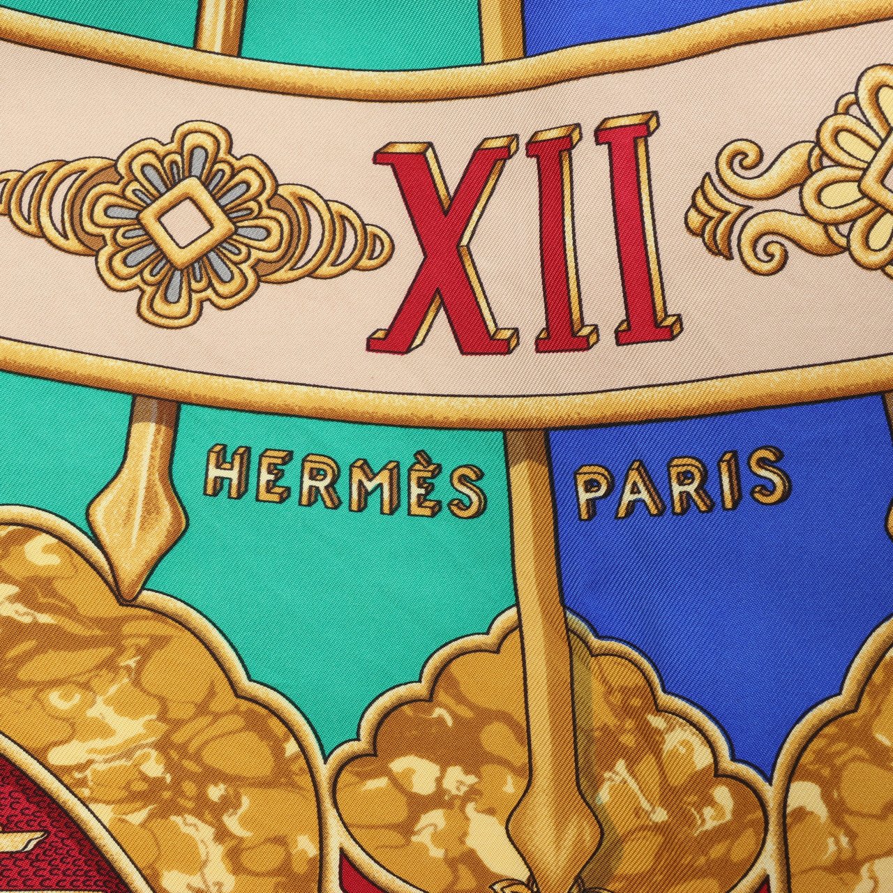 Hermès Hermès Carré 90 "CARPE DIEM" 100% Silk Scarf in Red Rood