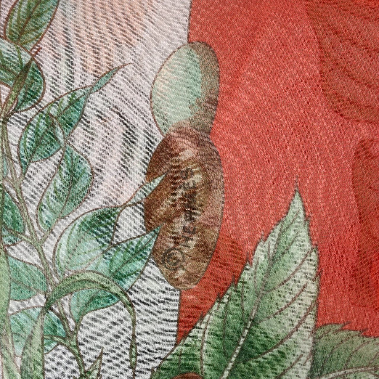 Hermès Hermès Carré 90 "Pythagore" Silk handkerchief in Orange Oranje