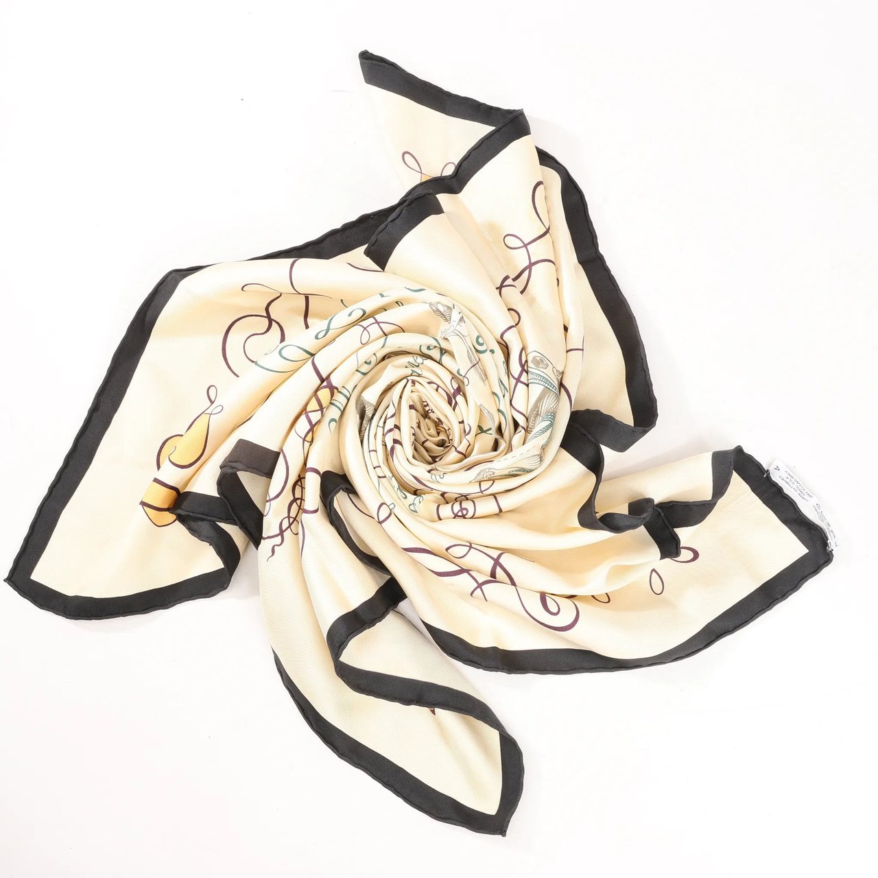Hermès Hermès Carré 90 "L'ART D'ECRIRE" Silk handkerchief in Beige Beige