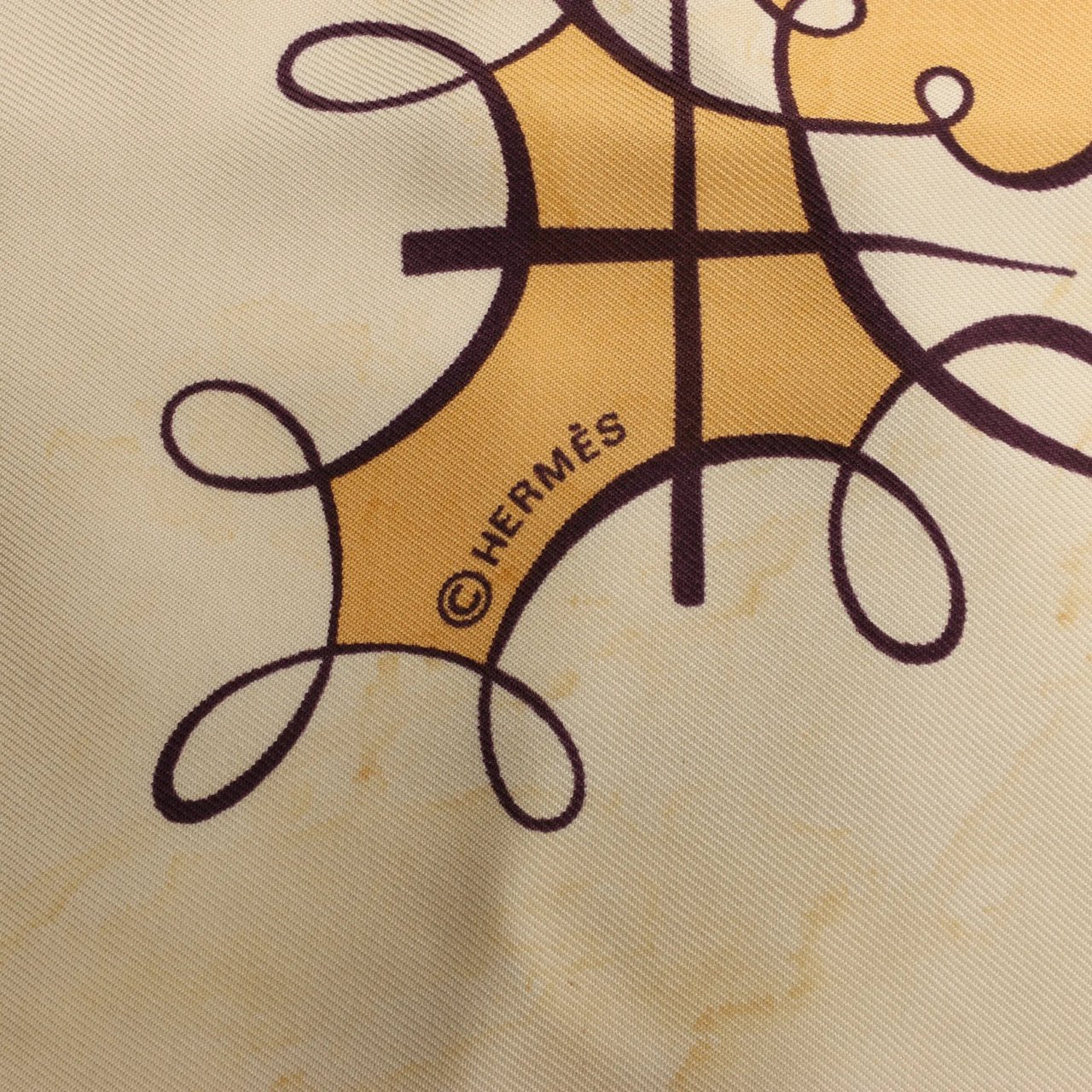 Hermès Hermès Carré 90 "L'ART D'ECRIRE" Silk handkerchief in Beige Beige