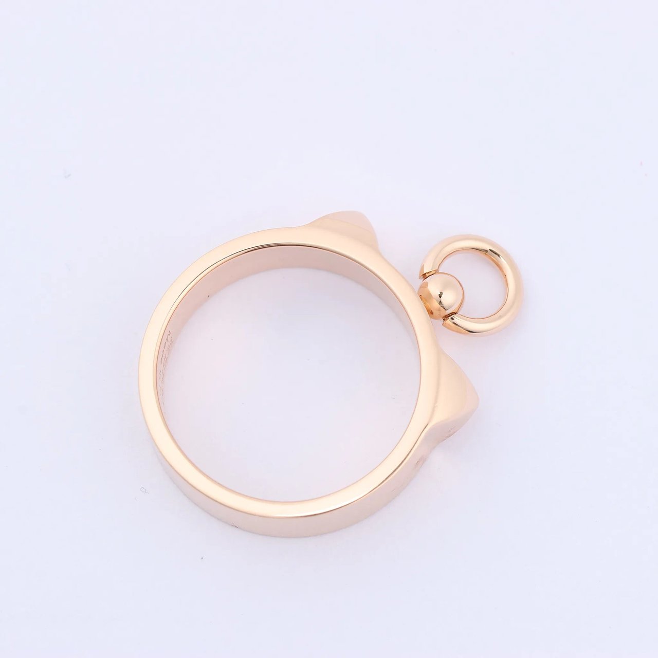 Hermès Hermes Collier de Chien Ring 750(PG) 6.5g 50 21AK270306 Goud