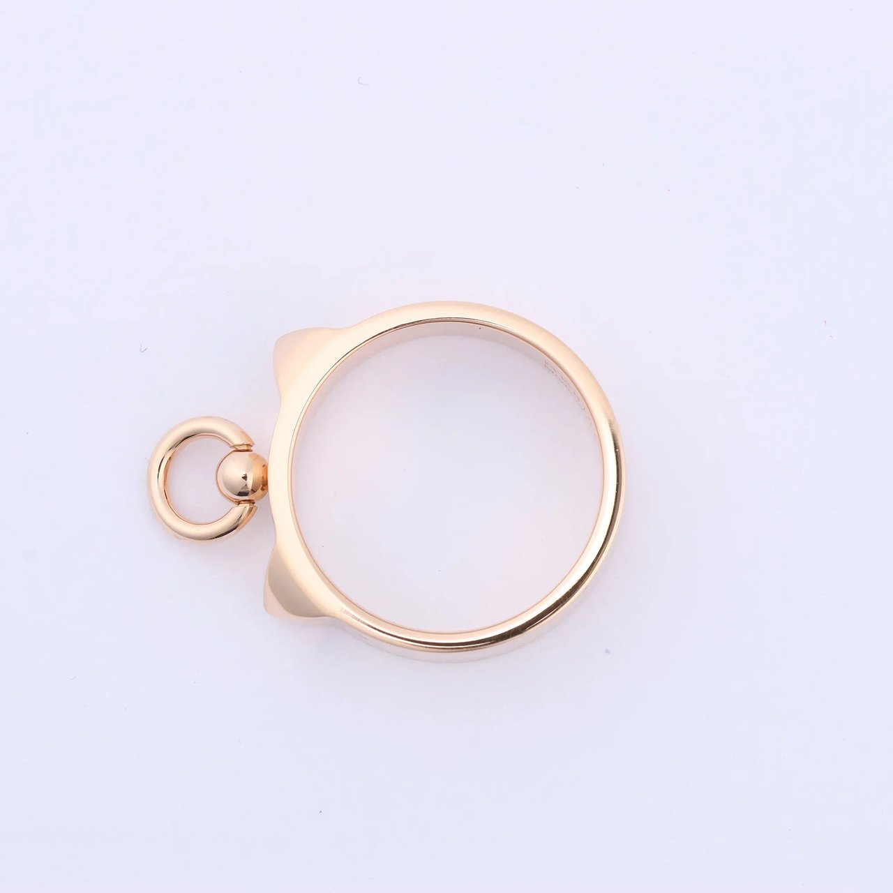 Hermès Hermes Collier de Chien Ring 750(PG) 6.5g 50 21AK270306 Goud