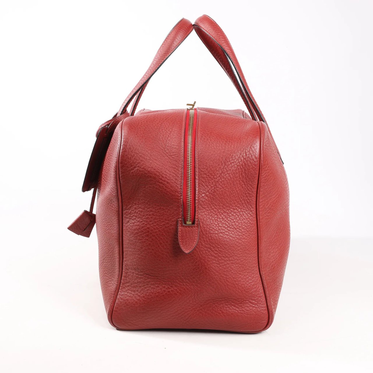 Hermès HERMES Victoria 43 Taurillon Clemence Gold Metal Fittings in Rouge H □D: 2000 Rood