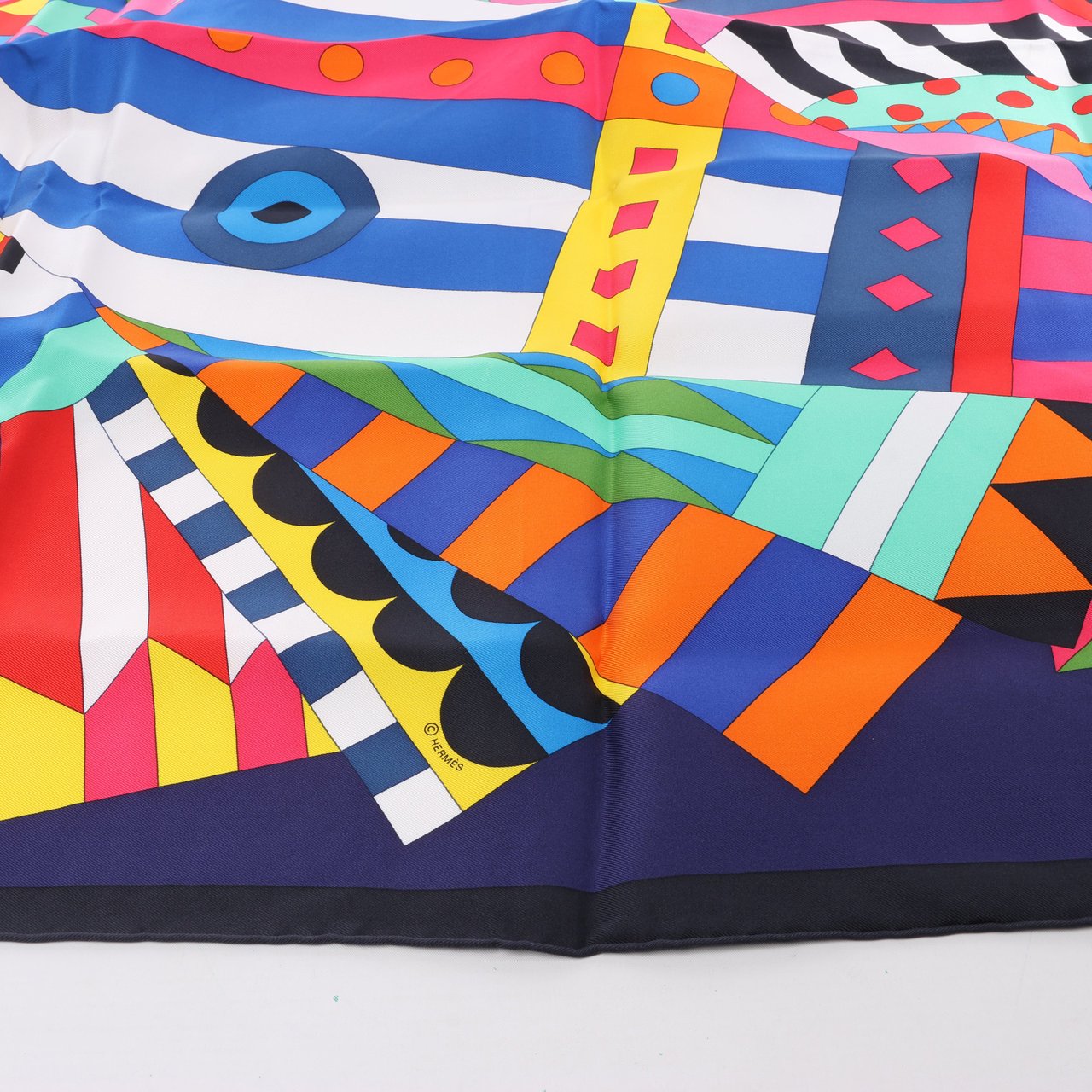 Hermès Hermes Carré 90 "Cheval de Fete" Silk handkerchief in Multicolor Divers