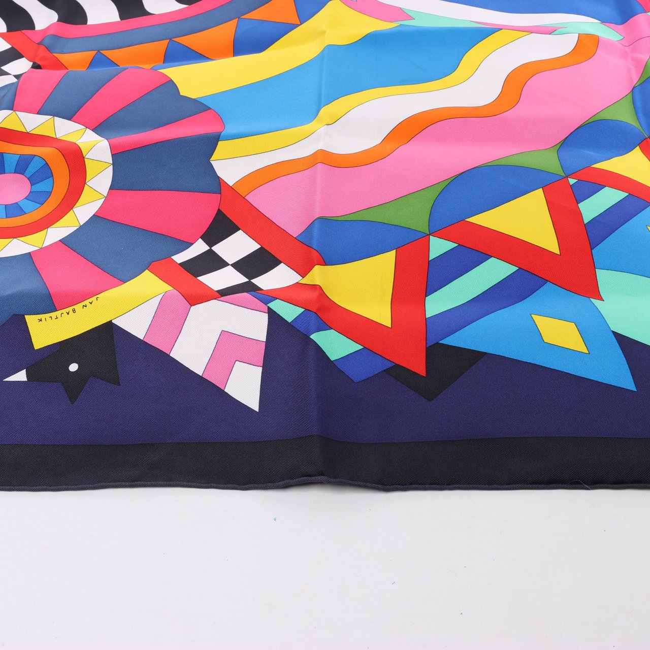 Hermès Hermes Carré 90 "Cheval de Fete" Silk handkerchief in Multicolor Divers