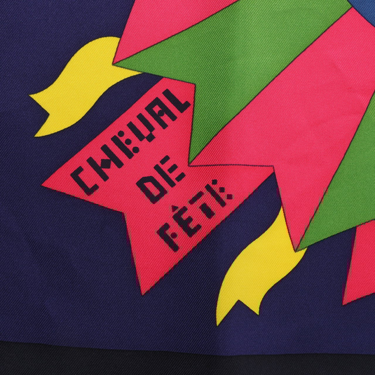 Hermès Hermes Carré 90 "Cheval de Fete" Silk handkerchief in Multicolor Divers