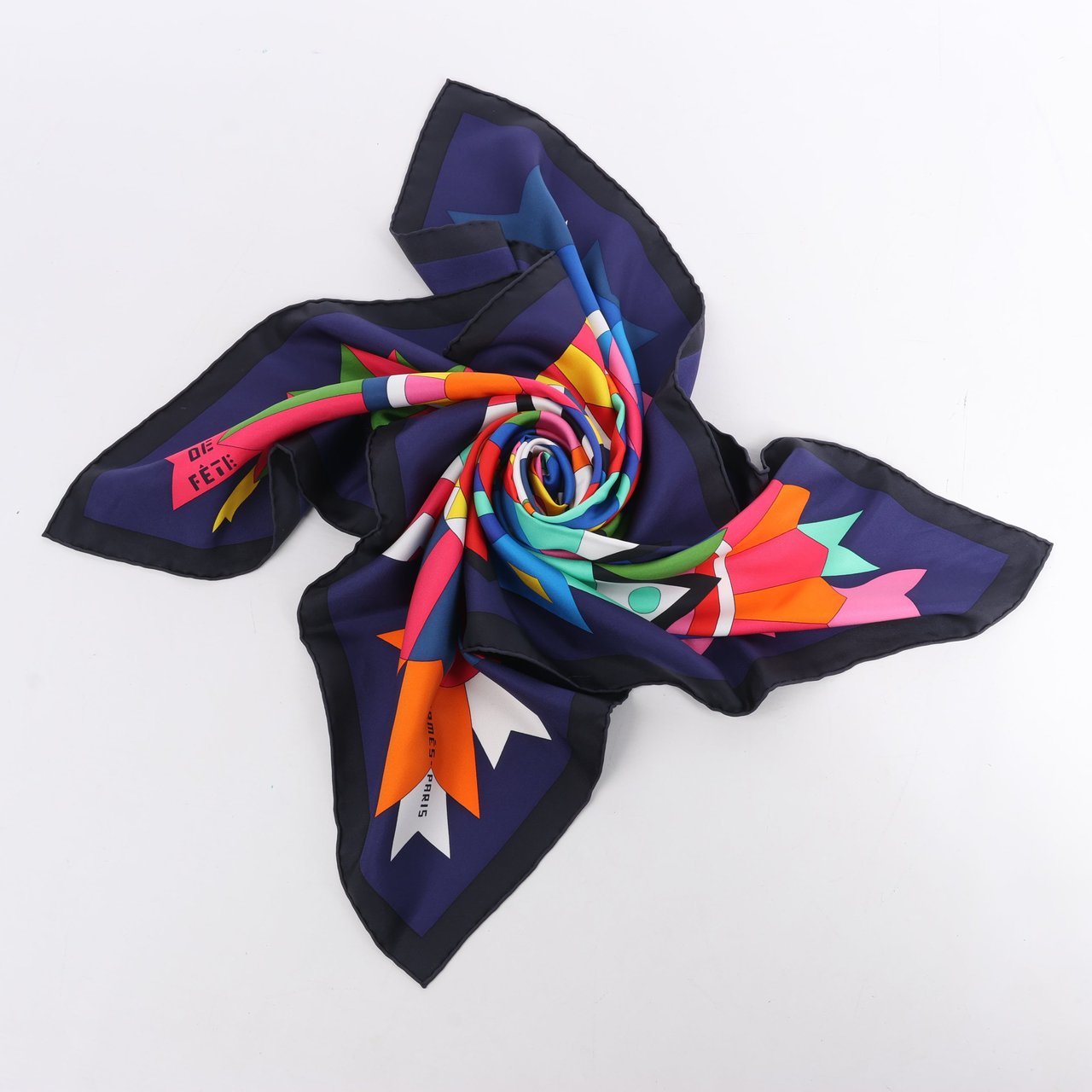 Hermès Hermes Carré 90 "Cheval de Fete" Silk handkerchief in Multicolor Divers
