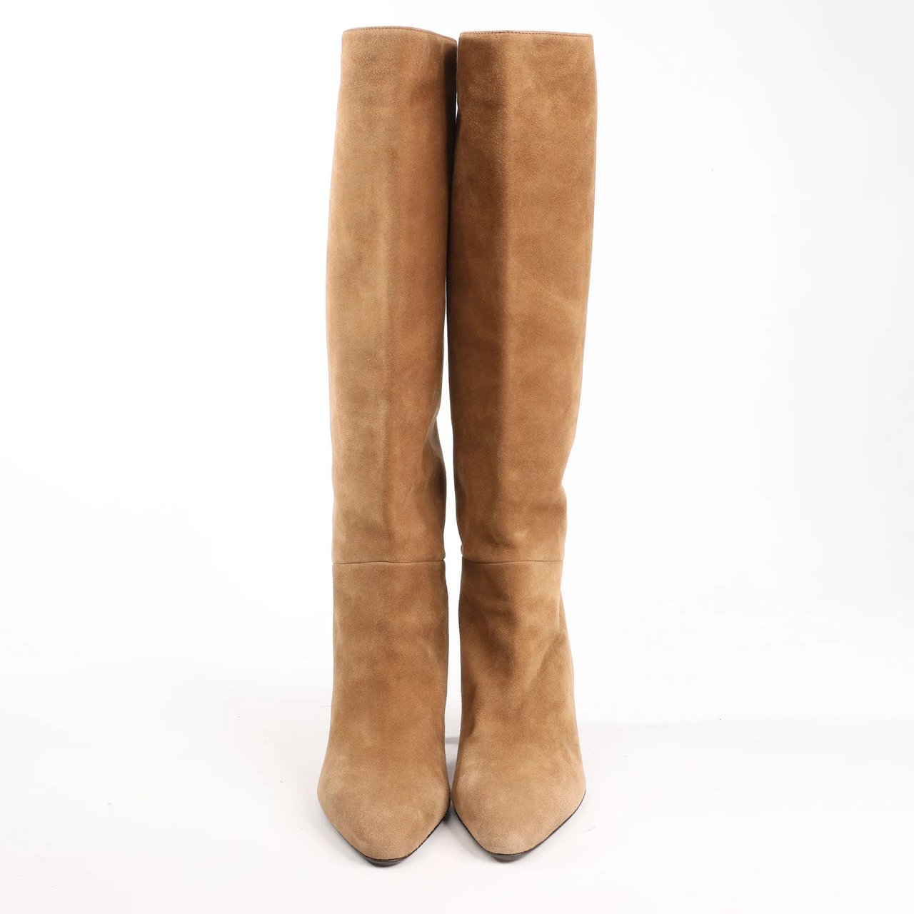 Hermès Hermes Suede Long Boots in Brown, Size 37.5 EU Bruin