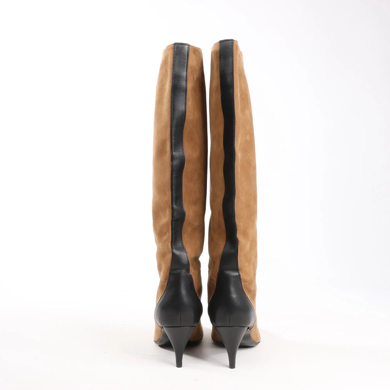 Hermès Hermes Suede Long Boots in Brown, Size 37.5 EU Bruin