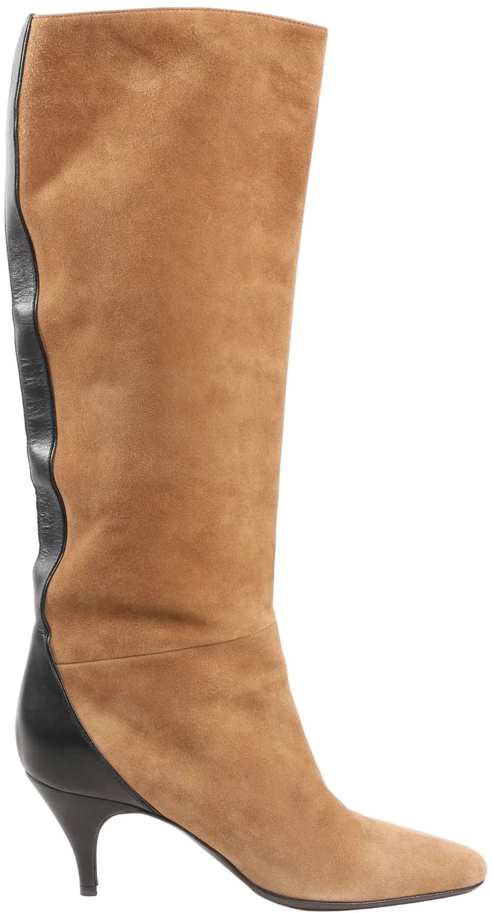 Hermès Hermes Suede Long Boots in Brown, Size 37.5 EU Bruin