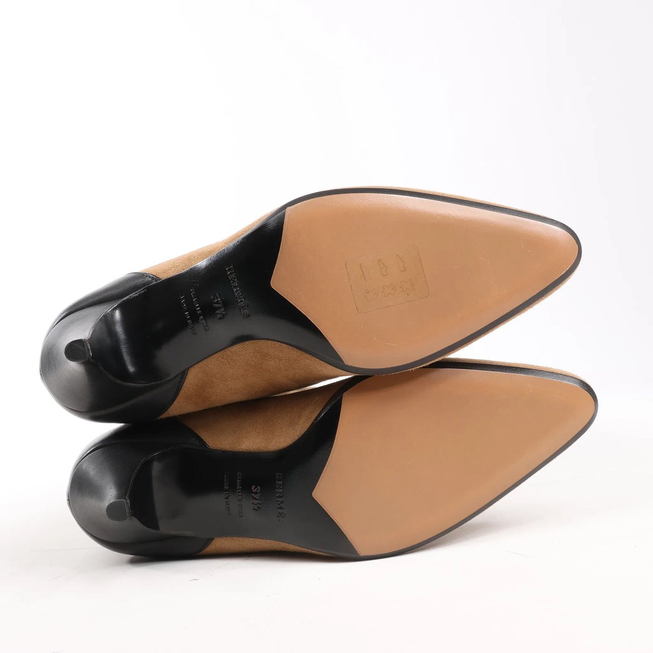 Hermès Hermes Suede Long Boots in Brown, Size 37.5 EU Bruin