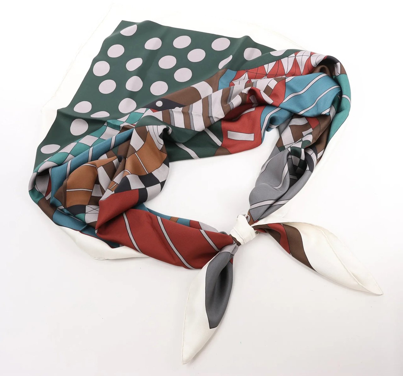 Hermès Hermès Carré 140 "ONE TWO THREE AND AWAY WE GO" Silk handkerchief in Gray Grijs