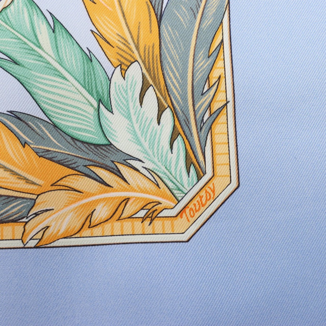 Hermès Hermès Carré 90 "AMAZONIA" Silk handkerchief in Blue Blauw