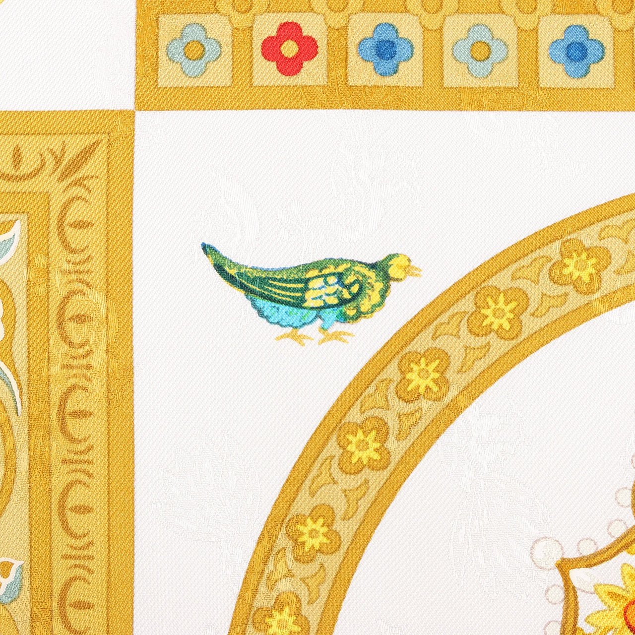 Hermès Hermès Carré 90 "CIELS BYZANTINS" Silk handkerchief in Black x Gold Divers