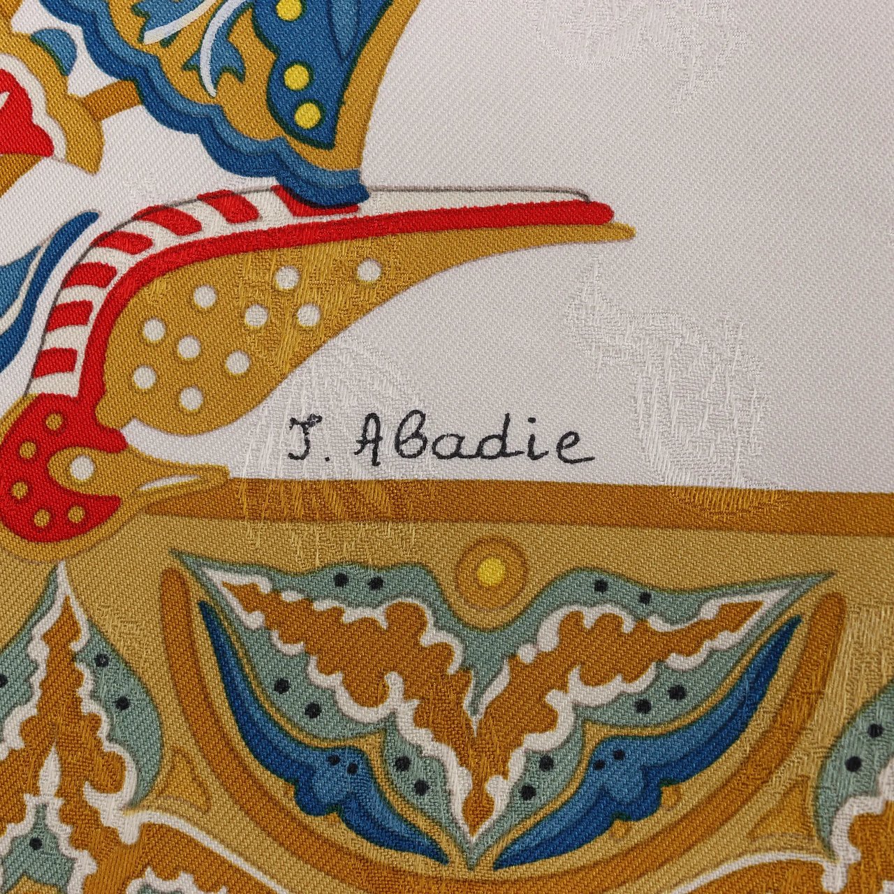 Hermès Hermès Carré 90 "CIELS BYZANTINS" Silk handkerchief in Black x Gold Divers