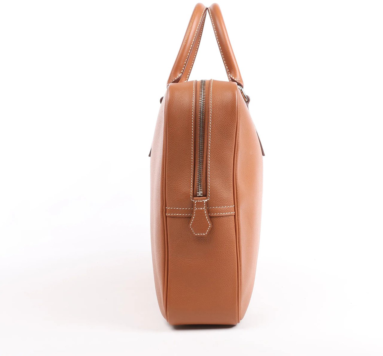 Hermès HERMES Plume 40 Evercolor Gold Silver Metal Fittings Handbag Z: 2021 Rood