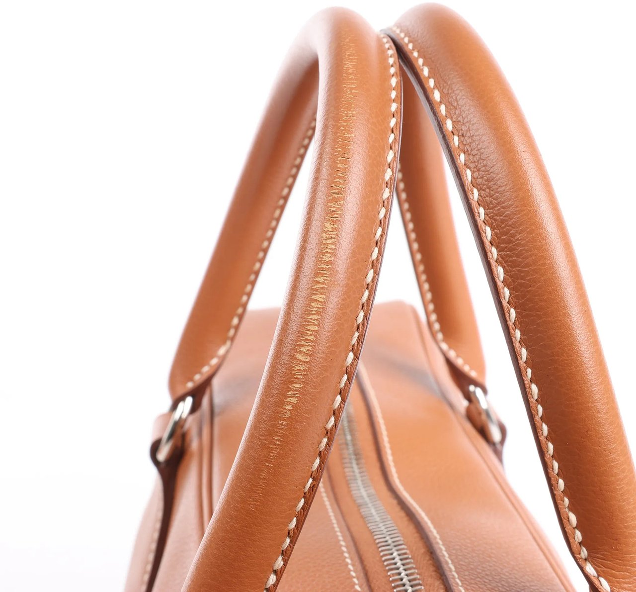 Hermès HERMES Plume 40 Evercolor Gold Silver Metal Fittings Handbag Z: 2021 Rood