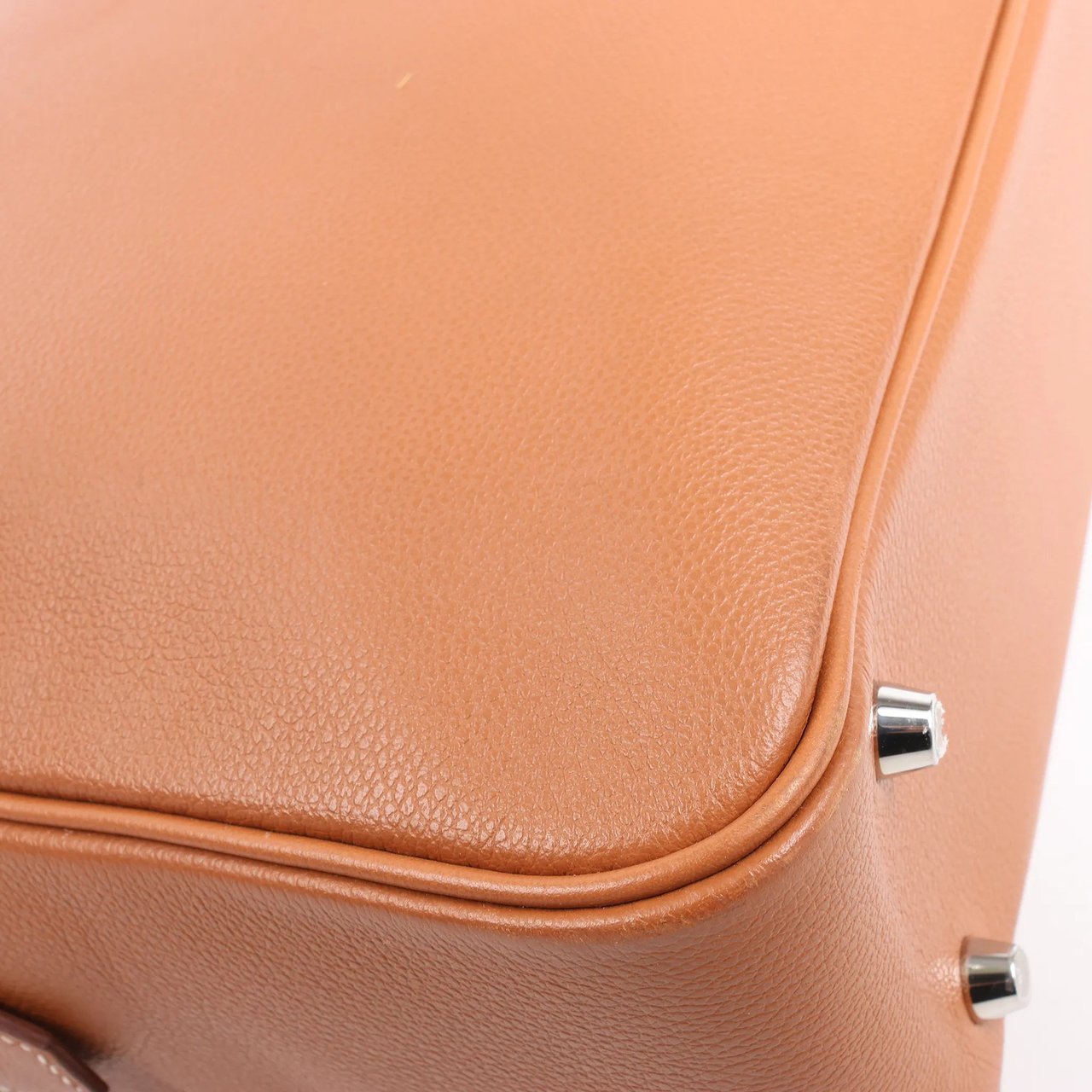 Hermès HERMES Plume 40 Evercolor Gold Silver Metal Fittings Handbag Z: 2021 Rood