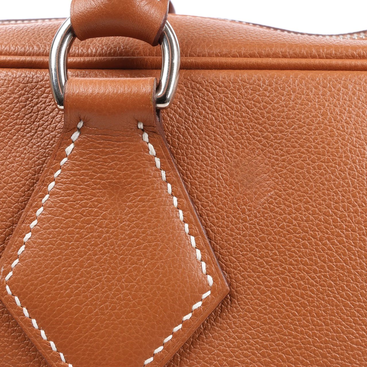 Hermès HERMES Plume 40 Evercolor Gold Silver Metal Fittings Handbag Z: 2021 Rood