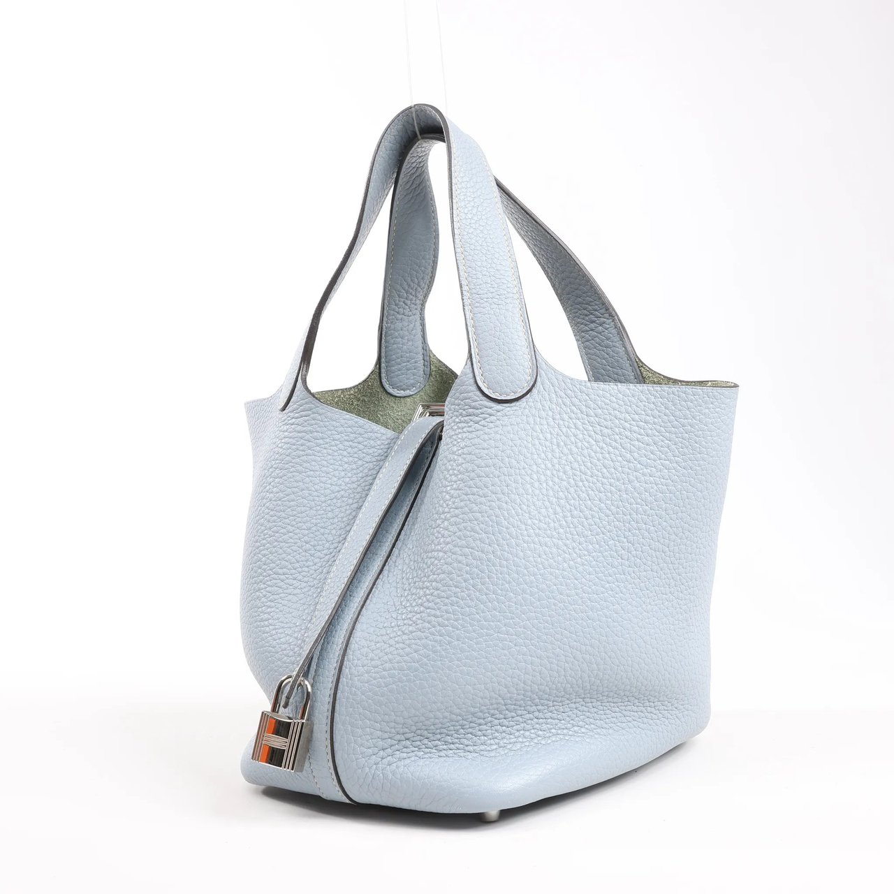 Hermès HERMES Picotin Lock 18 PM Taurillon Clemence Handbag in Blue □Q:2013 Blauw