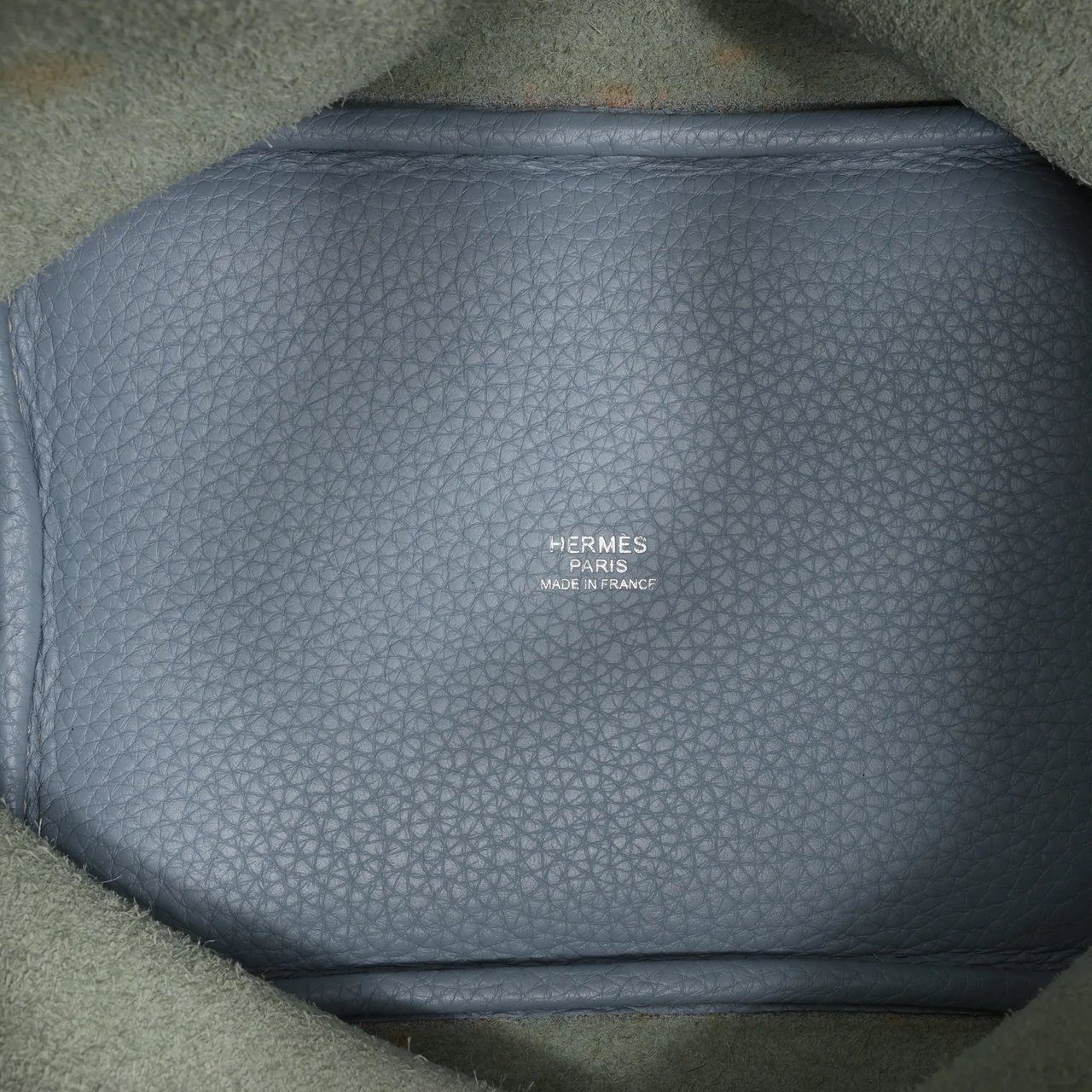 Hermès HERMES Picotin Lock 18 PM Taurillon Clemence Handbag in Blue □Q:2013 Blauw