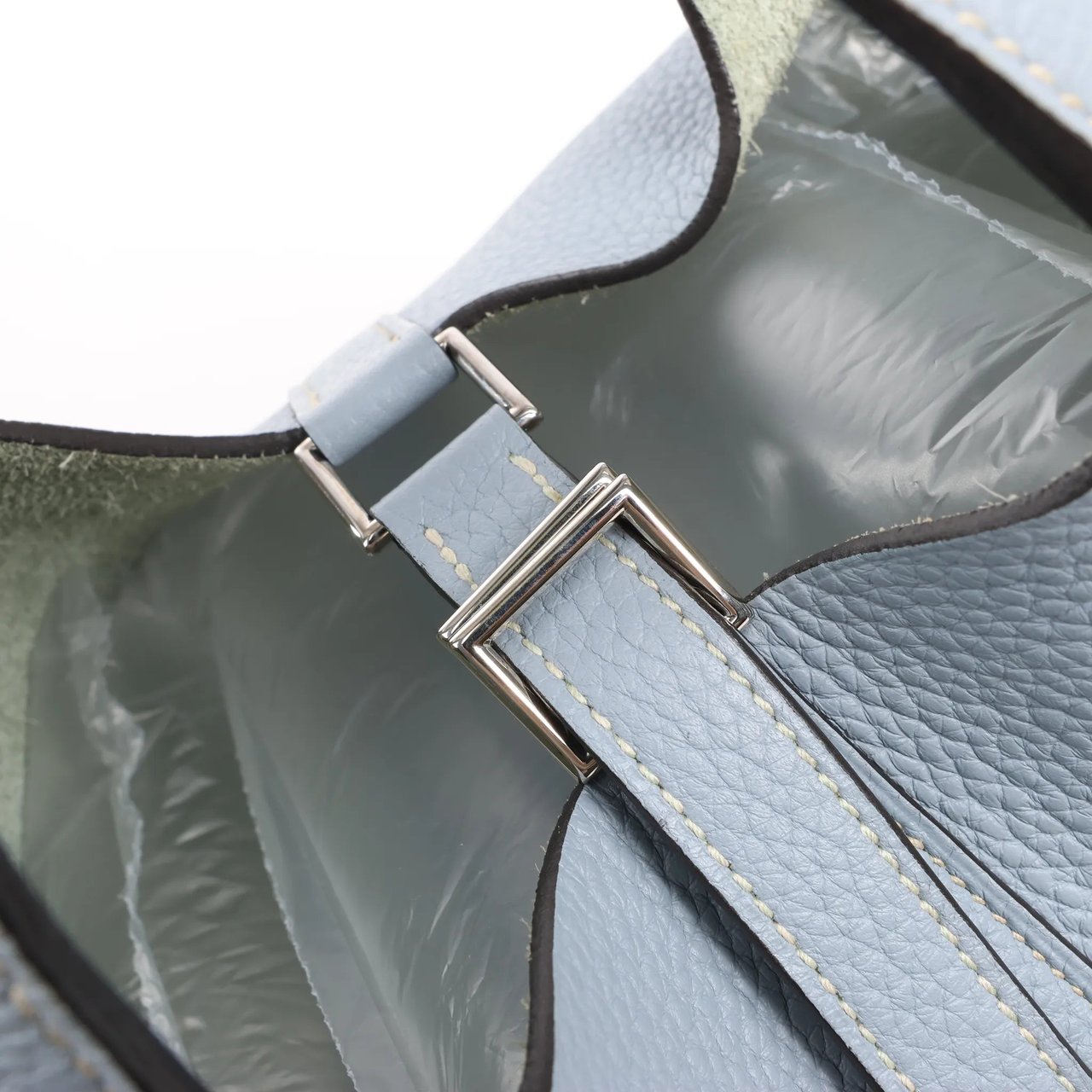 Hermès HERMES Picotin Lock 18 PM Taurillon Clemence Handbag in Blue □Q:2013 Blauw