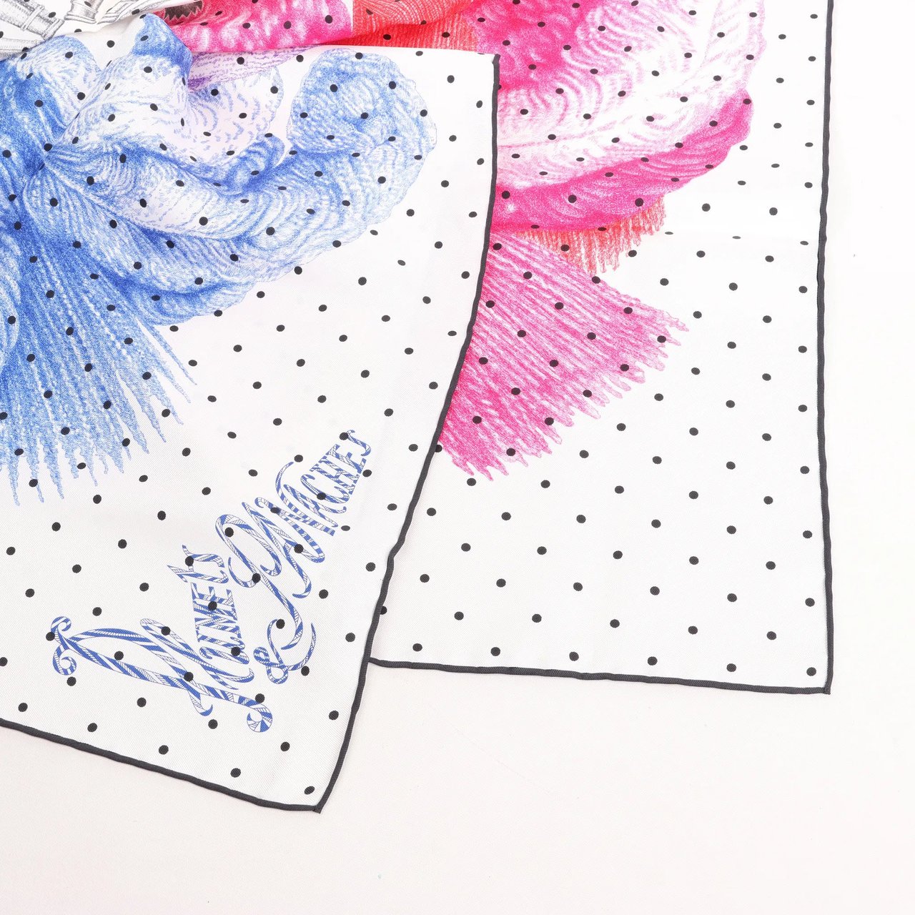 Hermès Hermès Carré 90 "Plumets et Panaches" Silk handkerchief in White x Multicolor Divers