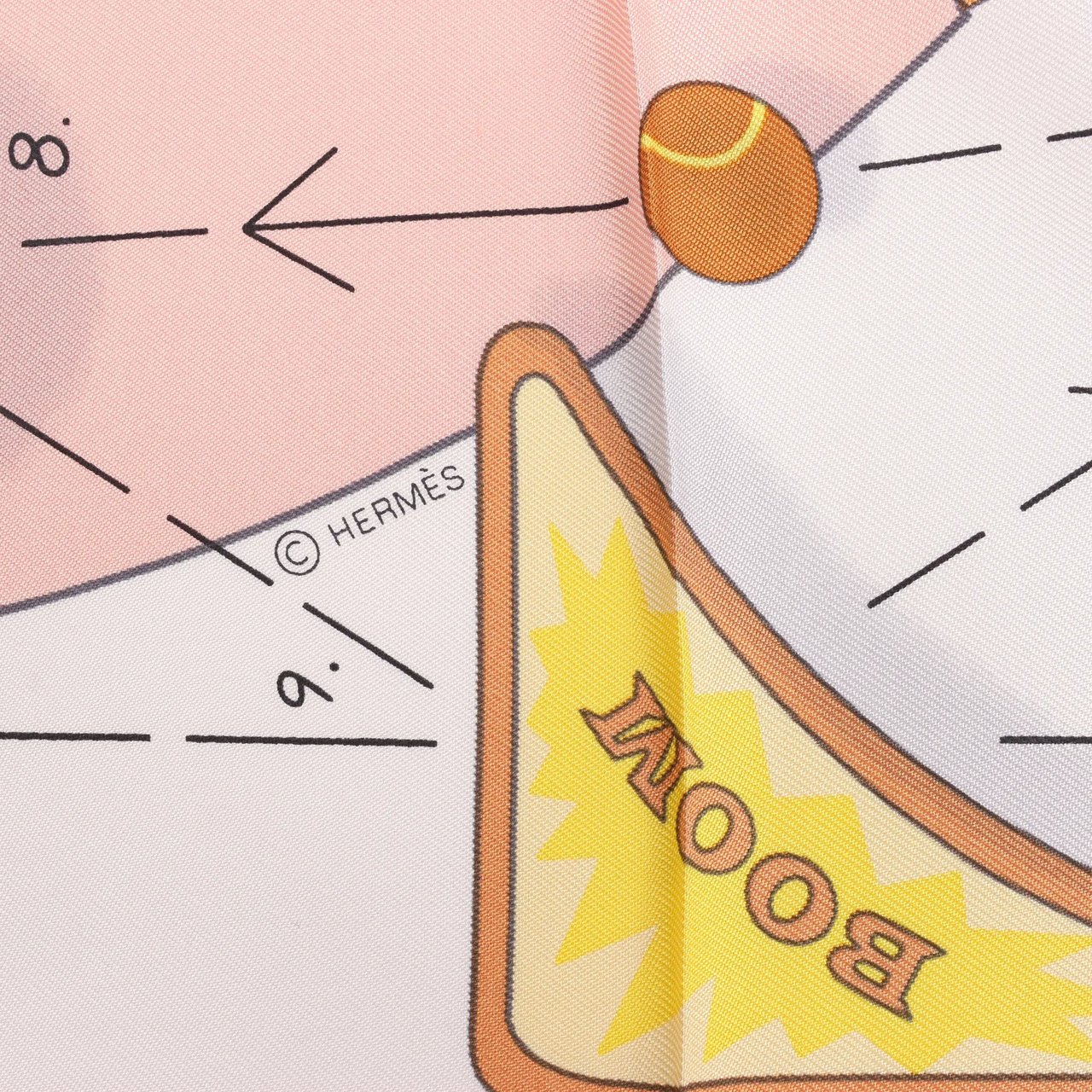 Hermès Hermès Carré 90 "Tea for Two" Silk handkerchief in Orange Oranje