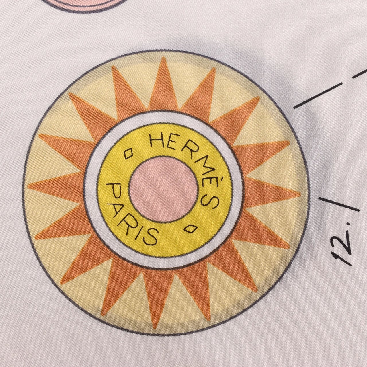 Hermès Hermès Carré 90 "Tea for Two" Silk handkerchief in Orange Oranje