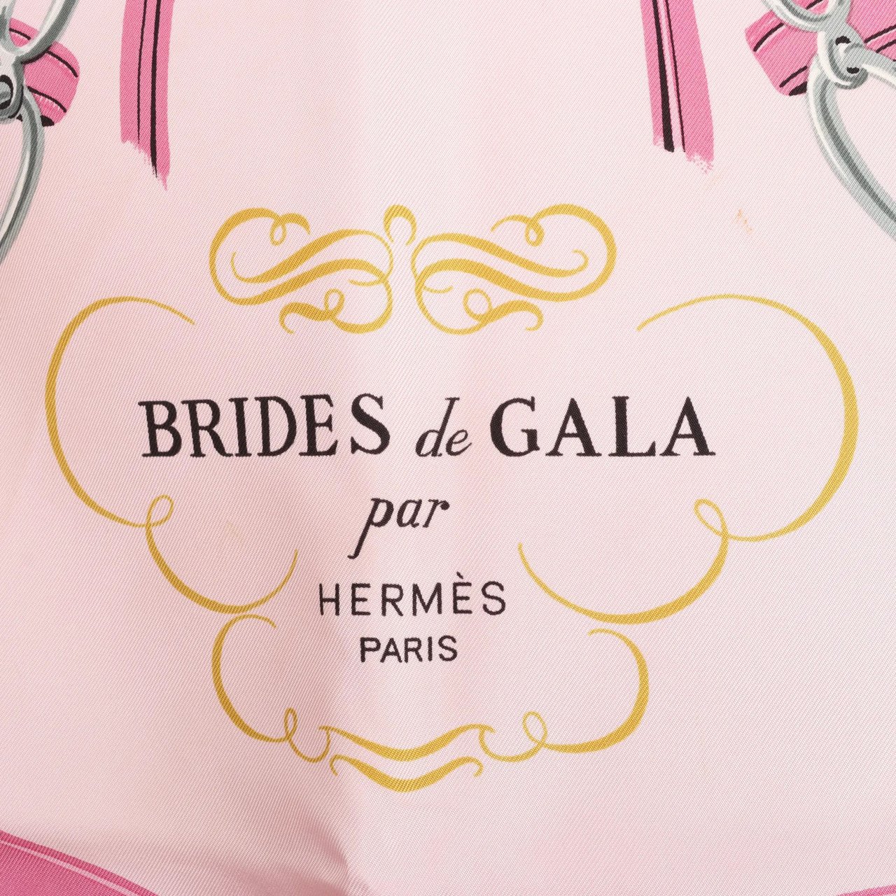 Hermès Hermès Carré 90 "BRIDES de GALA" Silk handkerchief in Pink Roze