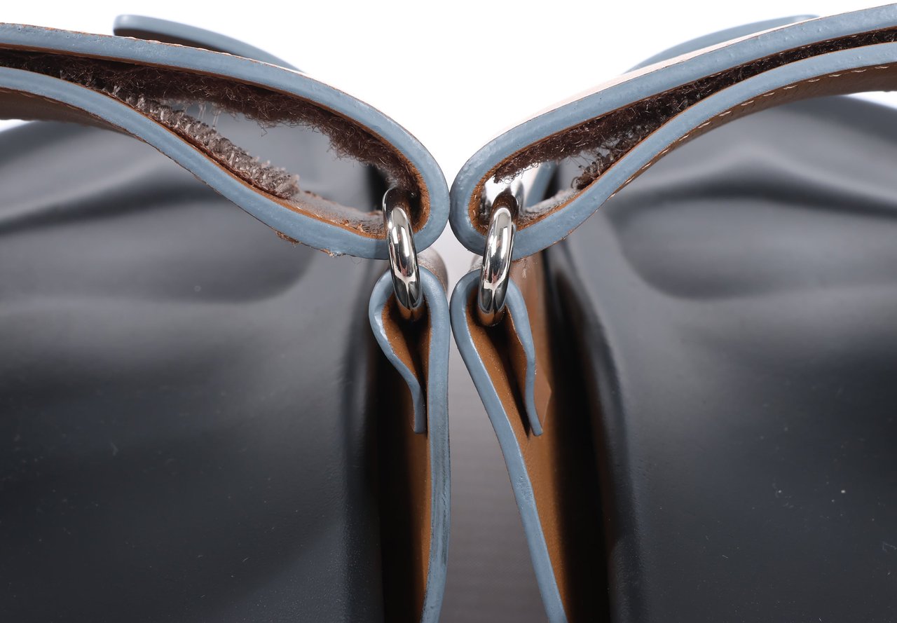 Hermès HERMES Cypre Leather Sandals in Brown Velcro Strap, Size 42 EU Bruin