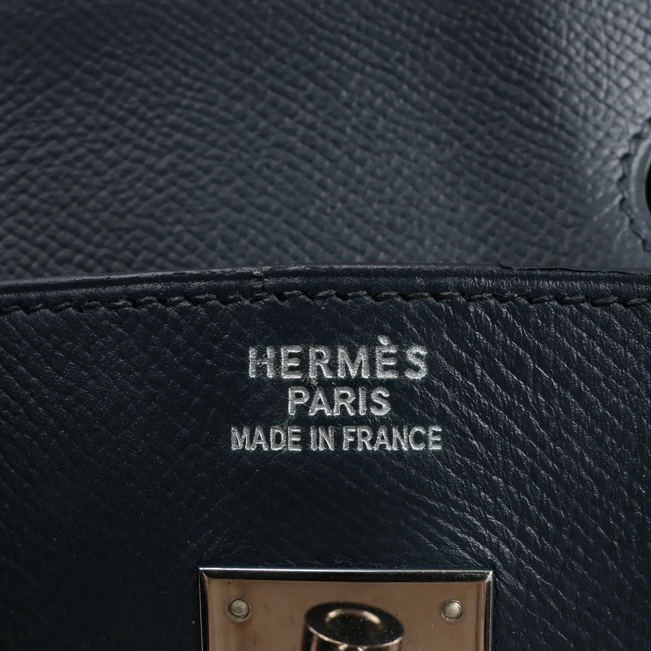Hermès HERMES Birkin 30 Le Tournay Veau Epsom Handbag in Navy Blue □D: 2000 Navy